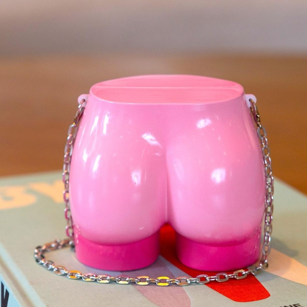 Blossom Pink Women’s Mini Crossbody with Pearl Strap.  Vacation & Everyday Style